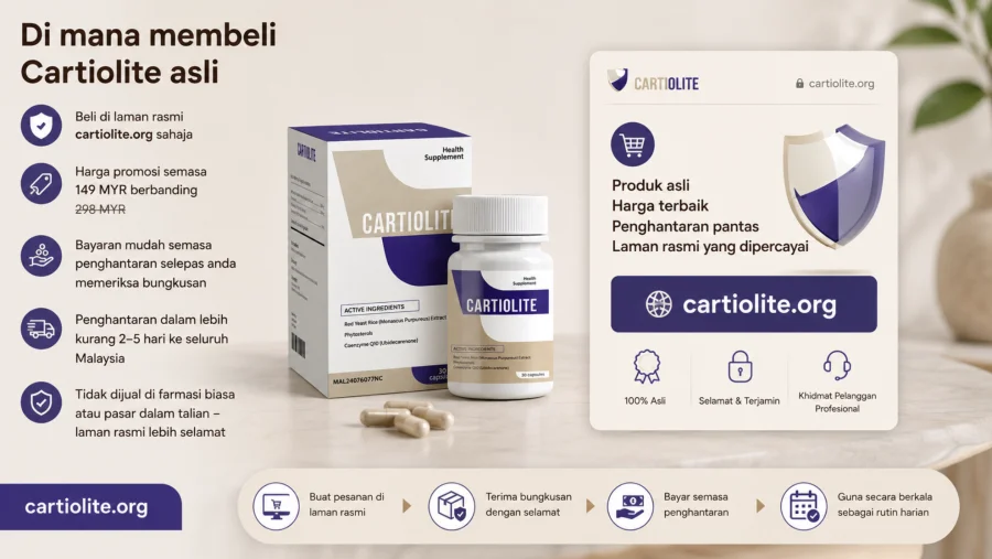 Cartiolite — beli produk asli di laman rasmi di Malaysia