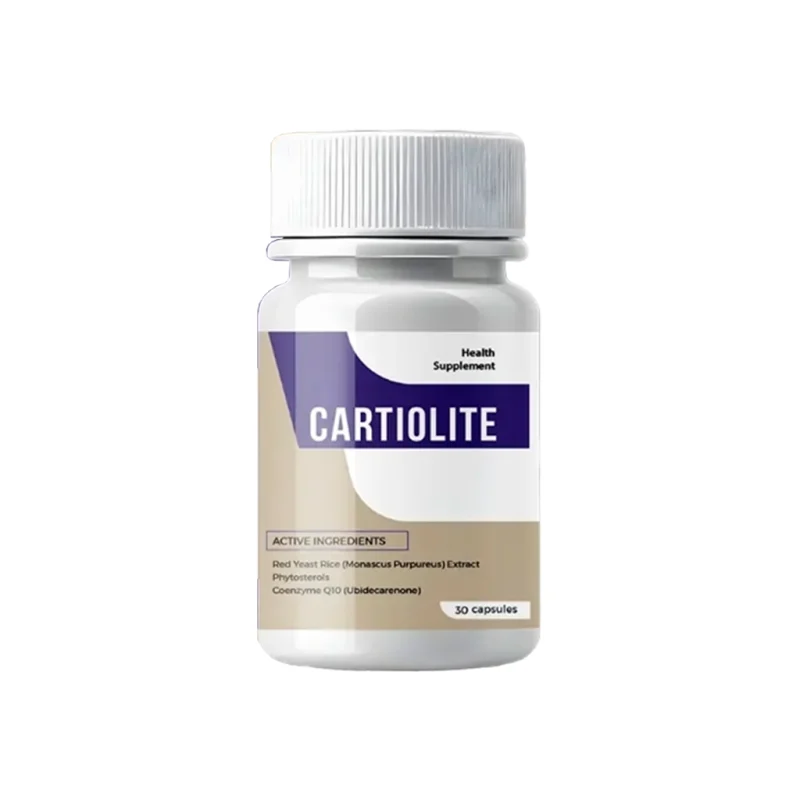 Cartiolite — botol 30 kapsul, pandangan hadapan
